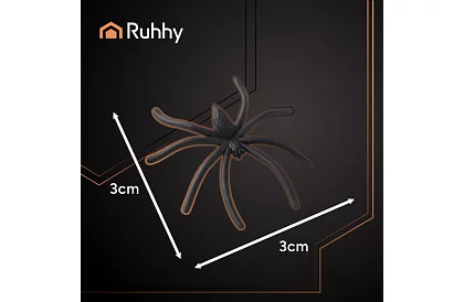 Halloweenská svítící pavučina s 20 pavouky
