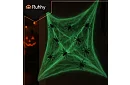 Halloweenská svítící pavučina s 20 pavouky
