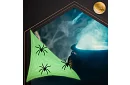 Halloweenská svítící pavučina s 20 pavouky