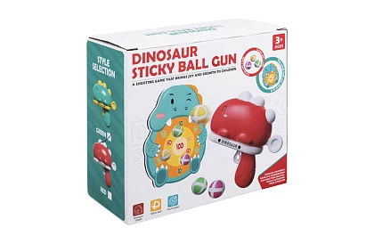 Arkádová střílečka na terč s dinosaury