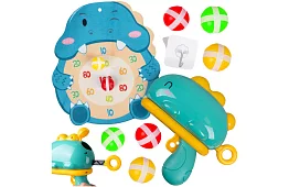 Arkádová střílečka na terč s dinosaury