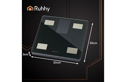 Elektronická analytická osobní váha do 226 kg – černá
