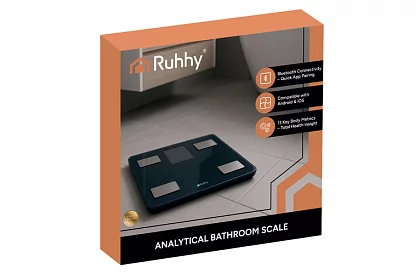 Elektronická analytická osobní váha do 226 kg – černá