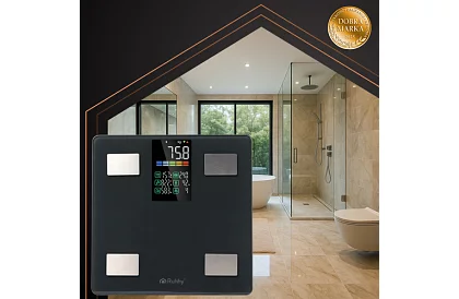 Elektronická analytická osobní váha do 226 kg – černá