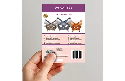 DIY sada – kočičí masky na karneval 6 kusů