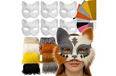 DIY sada – kočičí masky na karneval 6 kusů