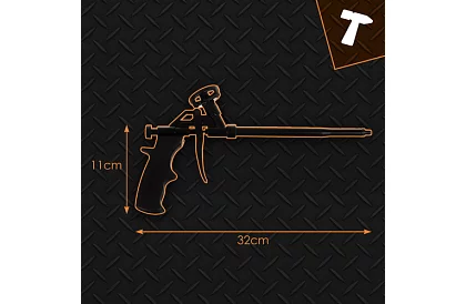 Kovová pistole na montážní pěnu - 320 mm