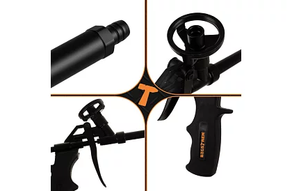 Kovová pistole na montážní pěnu - 320 mm