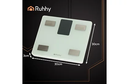 Elektronická analytická osobní váha do 226 kg - bílá