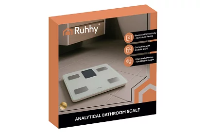 Elektronická analytická osobní váha do 226 kg - bílá