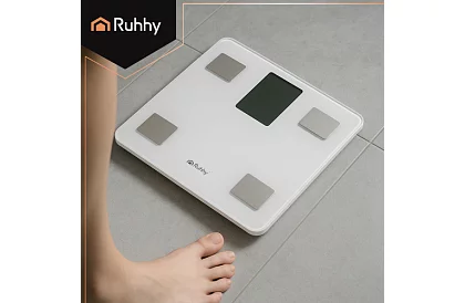 Elektronická analytická osobní váha do 226 kg - bílá