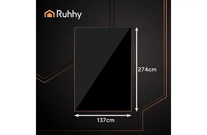 Fóliový ubrus černý 137 × 274 cm