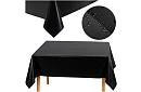 Fóliový ubrus černý 137 × 274 cm
