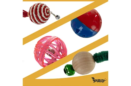 Sada hraček pro kočky – 6 ks