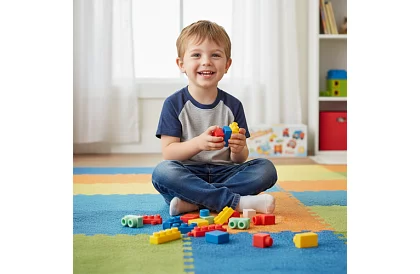 Gumové senzorické kostky pro děti – 30 kusů