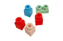 Gumové senzorické kostky pro děti – 30 kusů