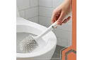 Silikonový kartáč na toaletu – WC štětka, bílá