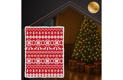 Silná deka s vánočním motivem 130 x 170 cm