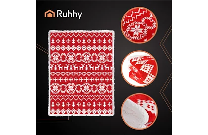 Silná deka s vánočním motivem 130 x 170 cm