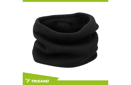 Teplý nákrčník – černý úplet