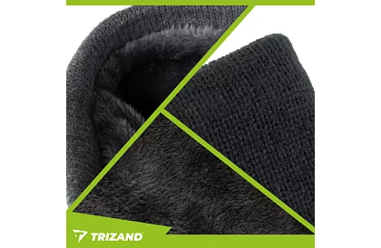 Teplý nákrčník – černý úplet