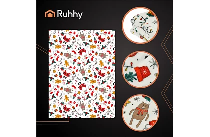 Dvojitá deka s vánočním motivem 150 x 200 cm