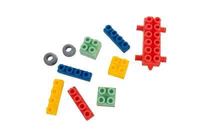 Gumové senzorické kostky pro děti – 80 kusů