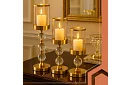 Sada 3 svícnů – Gold Glamour