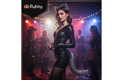 Kostým kočky 3 v 1 - šedý