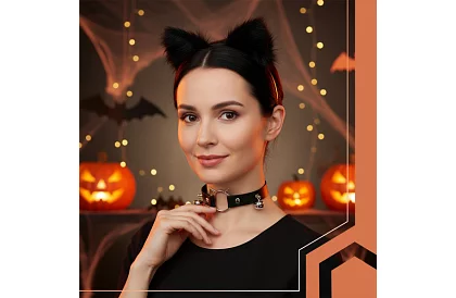 Kostým kočky 3 v 1 - černý