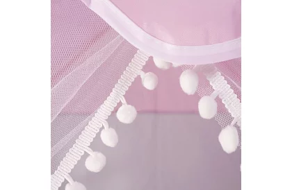 Dětský stan s LED osvětlením – růžový