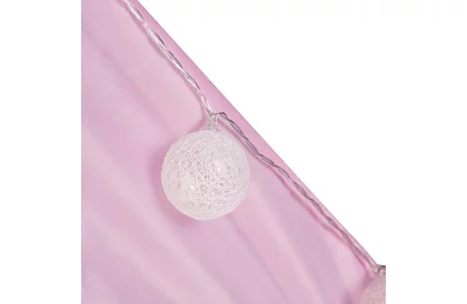 Dětský stan s LED osvětlením – růžový