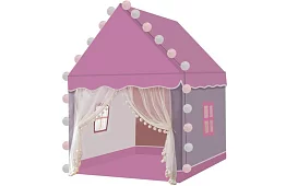 Dětský stan s LED osvětlením – růžový