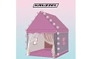 Dětský stan s LED osvětlením – růžový