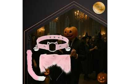 Kostým kočky 3 v 1 - růžový