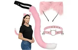 Kostým kočky 3 v 1 - růžový