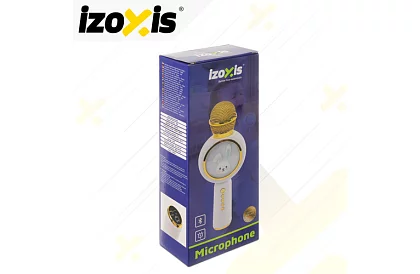 Bluetooth bezdrátový karaoke mikrofon – bílý