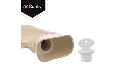 Termofor s plyšovým obalem – gumový ohřívač vody 1,8 l