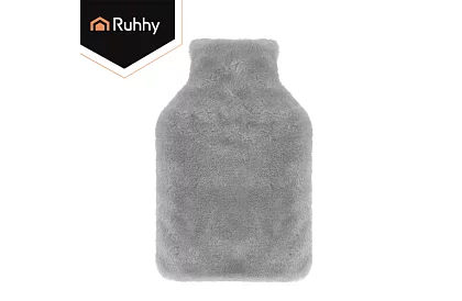 Termofor s plyšovým obalem – gumový ohřívač vody 1,8 l