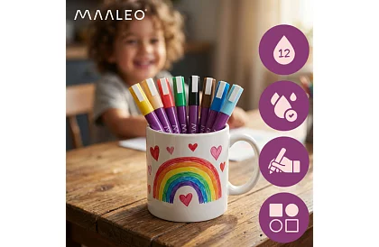 Akrylové dekorativní fixy - sada 8 ks