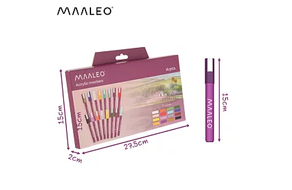 Akrylové dekorativní fixy – sada 16 ks