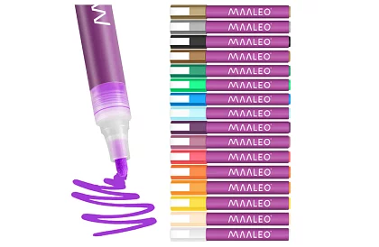 Akrylové dekorativní fixy – sada 16 ks