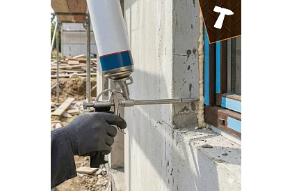 Montážní kovová pistole na pěnu s nastavitelným průtokem