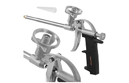 Montážní kovová pistole na pěnu s nastavitelným průtokem