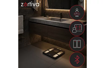 Osobní analytická Bluetooth váha – WiFi ZORTIVA Smart Premium