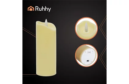 LED svíčka s efektem plamene 15×5 cm