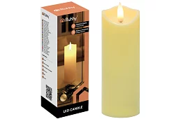 LED svíčka s efektem plamene 15×5 cm