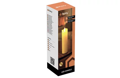 LED svíčka s efektem plamene 17 cm