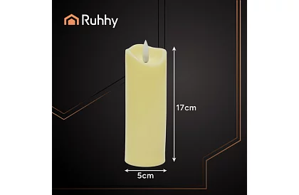 LED svíčka s efektem plamene 17 cm