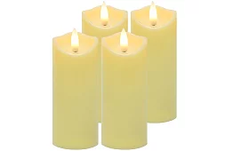 LED svíčky sada s efektem plamene 12,5 cm – 4 kusy